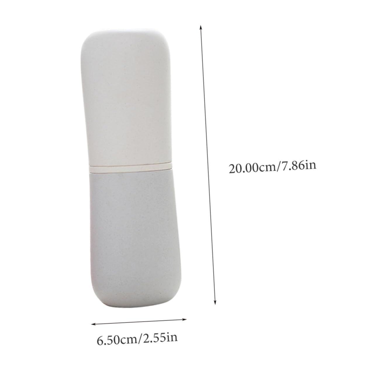 SHERCHPRY Practical Dual Color Mouthwash Toothbrush Cup Lightweight Travel Toothbrush Box for Home The Go Use Portable Durable Design with Detachable Features for