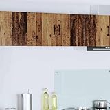 Qnhdfrt Küchenschrank Altholz 40 x 31 x 40 cm Holzwerkstoff mit 4 Regalen, Modernes Design, Robustheit und Langlebigkeit, Vorrats- oder Apothekerschrank für Küche Flur Wohnzimmer
