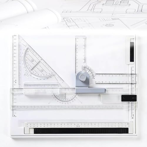 Mesa de dibujo A4 con movimiento paralelo estable y accesorios completos de precisión 2