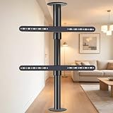 Oiyeknrd Support TV pivotant et inclinable à Rotation complète - Cadre rotatif à 360° Pour téléviseur LCD, Support de sol pivotant, Base pivotante Pour meuble TV 0.85-1.09M