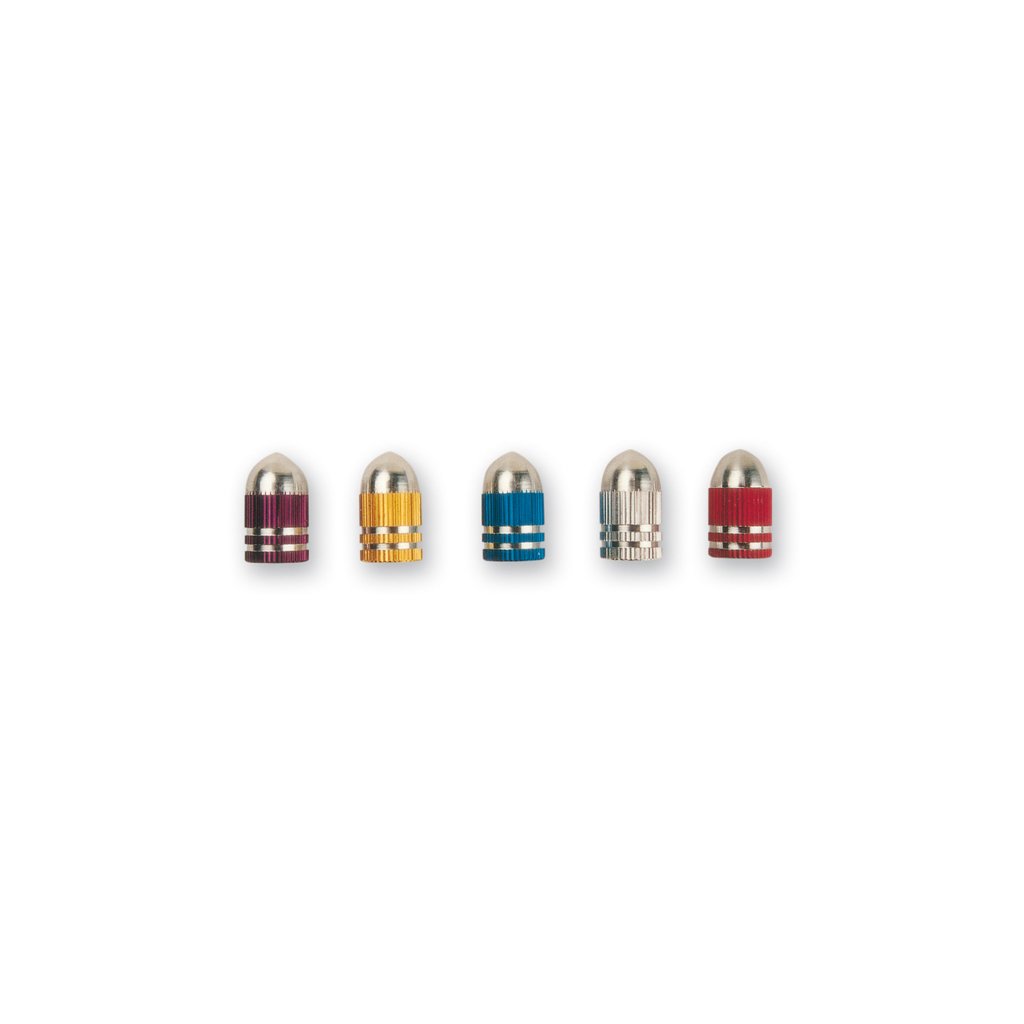 Bullet Valve Caps Set. Red For Bike Accessories Spare Parts