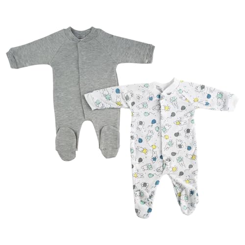 Bambini LS-0644L Sleep & Play White & Grey - Large - 2 per Pack