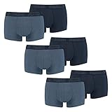 PUMA Herren Shortboxer Unterhosen Trunks 100000884 6er Pack, Wäschegröße:M, Artikel:-007 Denim