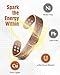 Jecanori Copper Bracelet for Men, 18X Strength Mens Magnetic Bracelets with 3,800 Gauss Magnets, 99.99% Pure Solid Copper Jewelry Gift