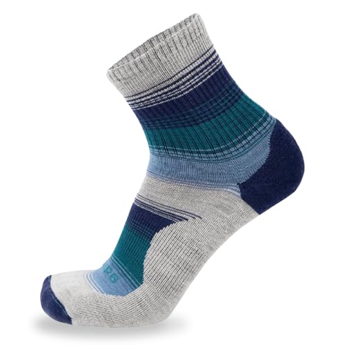 Image of GRIP6 Wool Micro-Crew Socks: Lightweight Wool Socks for Hiking, All Day Comfort - Wicking Crew Socks for Men and Women