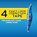BIC Wite-Out Brand Exact Liner Correction Tape, 19.8 Feet, 4-Count Pack of white Correction Tape, Fast, Clean and Easy to Use Tear-Resistant Tape Office or School Supplies