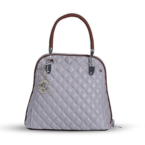 Image of AJANTA QIARRA Women Luxe Artificial Leather Premium Quilted Satchel Bag | Handbag with Detachable Slings