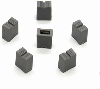 ezqnirk 10PCS Equalizer Push Key Cap Mixer Fader Cap Sliding Potentiometer Pusher Cap Knob Inner Hole 4mm,Gray