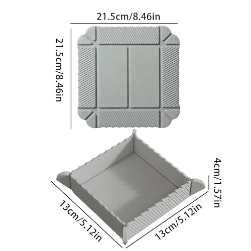 Tabla de cortar plegable de silicona para camping y barbacoas 6