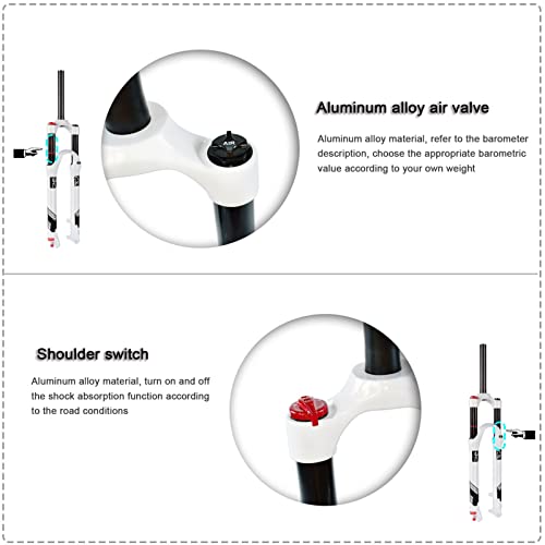 Fourche de suspension VTT pour réduire vibrations mains