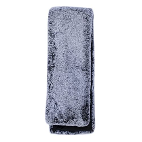surell Women's Faux Rex Rabbit Fur Pull Through Scarf - Soft Plush Neckwarmer for Fall and Winter2