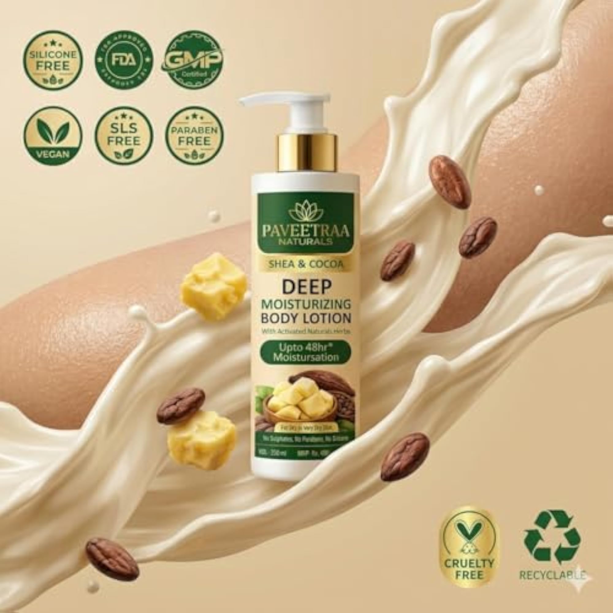 Shea & Cocoa Deep Moisturising Body Lotion, 250ml