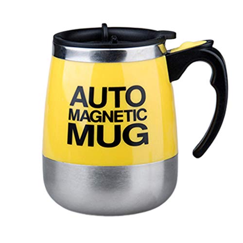 EVERY- Caneca de café de aço inoxidável com agitação automática, copo de mistura magnetizado para ch