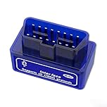 Mini Bluetooth OBD2 Scanner Diagnostic Scan Tool for iOS, Android, Windows - Fault Code Reader with Vehicle Performance Test V1.5
