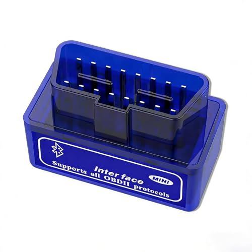Mini Bluetooth OBD2 Scanner Diagnostic Scan Tool for iOS Android Windows - Fault Code Reader with Vehicle Performance Test V1.5