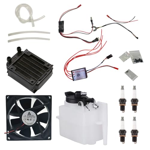 MechPuConToy Ignition Starter Kit for CISON L4-175 Engine, Include Cooling Fan, Oil Pipe, Mechanical Start Harness Module and so on