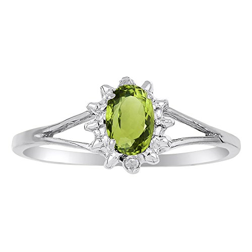 Bague argent sterling 925 plaqué or jaune pierre de naissance août femme