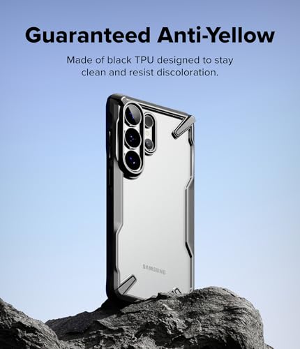 Image of Ringke Fusion-X for Samsung Galaxy S26 Ultra Case Back Cover [Heavy Duty X-Frame] Rugged Shockproof Bumper Protective with Non-Slip Side Grip - Black