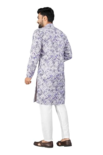 Image of Trustous Kurta Pyjamas set for Mens | Pyjamas with kurta PRINTED and classis look |KURTA Pyjamas SET