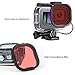 SOONSUN Waterproof Case with Dive Filters for GoPro Hero 13/12 / 11/10 / 9 Black, 196 Feet Underwater Protective Dive Housing Case with Red, Light Red, Magenta, 5X Close-up Macro Filters