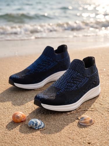 Image of OFF LIMITS Royce Plus Size Men's Slip-On Shoes | Extra-Wide Toe Box, Breathable Fabric for Extended Wear & Stability