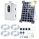 UKSUNVI Solar Luftpumpen, 6W Solar Teichbelüfter mit 6000mAh Akku, USB-Laden und Solarladen sind verfügbar, Oxygenator Aquarium Luftpumpe Angelbelüfter mit Rohr Luftblasensteinen, für Gartenteiche
