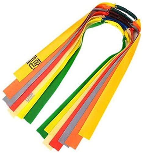 DFWY G20210801 Bandas planas de repuesto bandas planas de goma potente banda elástica de látex natural banda plana tubo elástico resistente para jugadores profesionales (color: 10 unidades, tamaño: