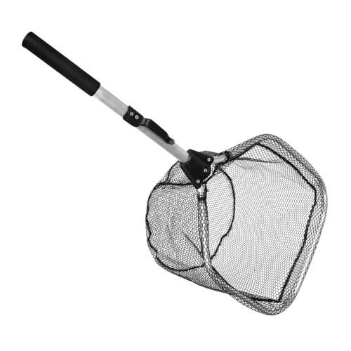 OSOLADY Rete da Pesca per Bambini Borsa in Rete di Silicone Rete da Molo Retino Estensibile Retino a Farfalla per Spigole Trota Facile da Usare