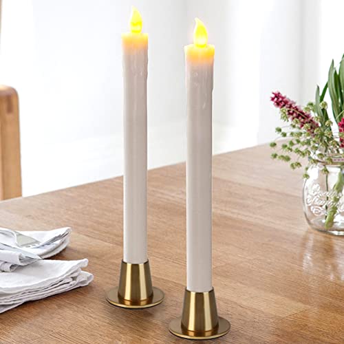 Huangxin Gold Candle Holders Taper Candlestick Holder Set Of 12 Vintage Decorative Candleholders Centerpiece For Table Mantel Wedding Anniversary Party Housewarming Birthday Gift #TOP4