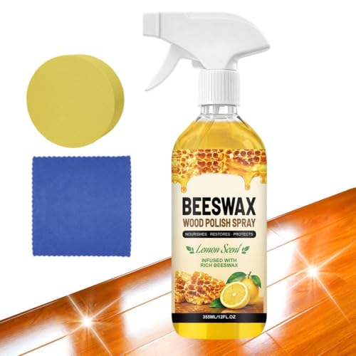 Spray para madera con paño esponjoso para restaurar el brillo de armarios 2