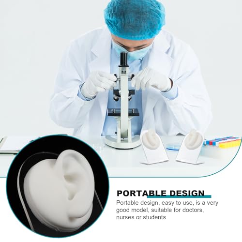 Modèle d'oreille en silicone résistant Mipcase pour présentation de boucles - 7
