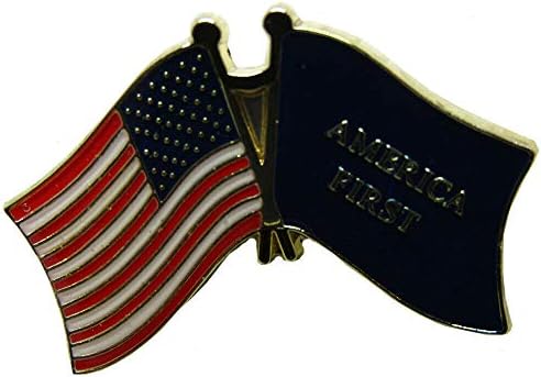 USA & Trump America First Blue Bike Motorcycle Hat Cap lapel Pin image 4