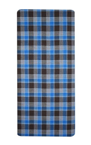 Image of BlueLeaf Men's Cotton Multi Color Lungis (Set of 3)