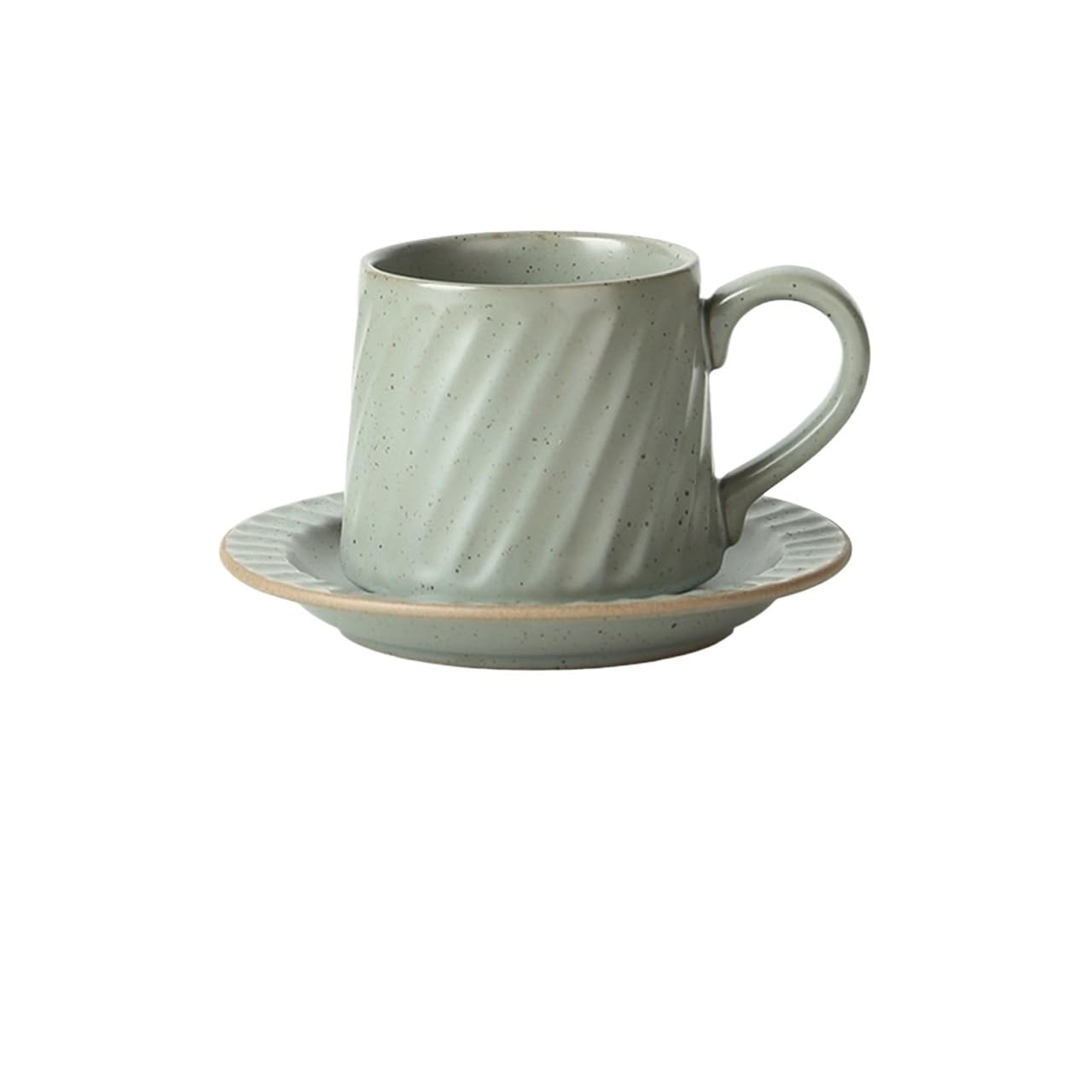Taza de cerámica de gran capacidad con plato: comodidad y estilo para tu café