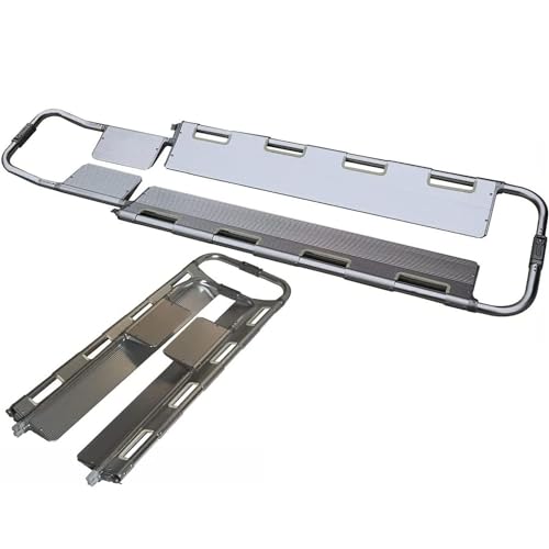 Civière médicale pliable portable et civière de transport patients pour secours d'urgence