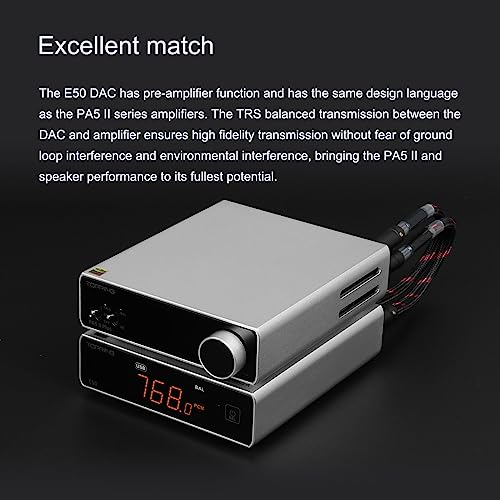 Image of Topping PA5 II Speaker Amplifier Compact Desktop Amplifier Fully Balanced AMP (PA5 II Plus, Silver)