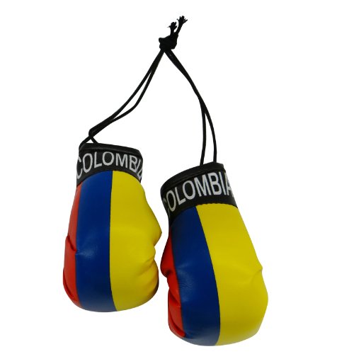 G Ganen Colombia Country Flag Mini Boxing Gloves to Hang Over Your Automobile Mirror