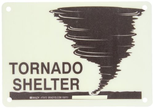 Panneau Tornado Shelter en fibre de verre pour identifier les abris et éviter la panique