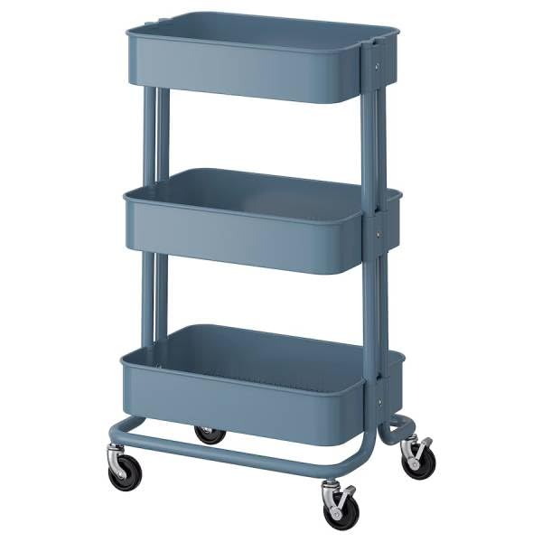 IKEA RÅSKOGロースコグワゴン 35x45x78cm 2点 RÅSKOG ロースコグ ワゴン, ホワイト, 35x45x77 cm - IKEA