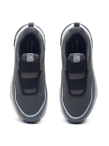 Image of Impakto IronHike Outdoor Shoes for Men | Cushioned Insole | Anti Skid Sole for All-Terrain | Lightweight Slip-in Fit System Casual Shoes for Walking, Gym & Casual Outings