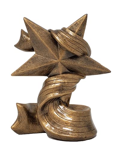 Decade Awards Gold Star Award - 5 Inch Tall | Employee Superstar Recognition Trophy - Engraved Plate On Request #TOP1