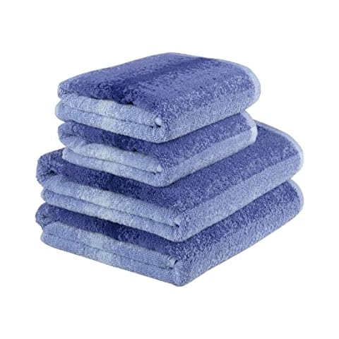 La Maison 100% Cotton 600GSM Superior Ombre Gradient Towel Bale Set Hand Towel Bath Towel 4 Piece Set Super Soft Everyday Use Cover