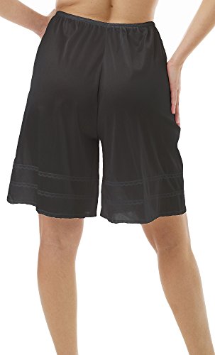 Image of Underworks USA Snip-A-Length Pettipants Culotte Slip Bloomers Split Skirt - 8495