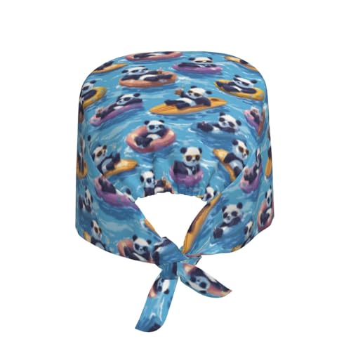 Image of Adjustable Scrub Cap with Sweatband, Breathable Working Hat for Men /Women