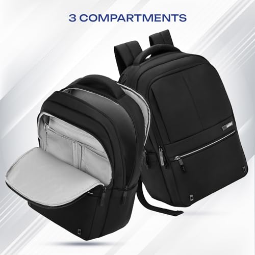 Image of Safari Smart Plus Formal Business Laptop Backpack Bag for Man & Women, Ideal for Office Use for men /School /College Boys and Girls, 2 Compartment, Antitheft pocket, Trolley Sleeve & Organizer