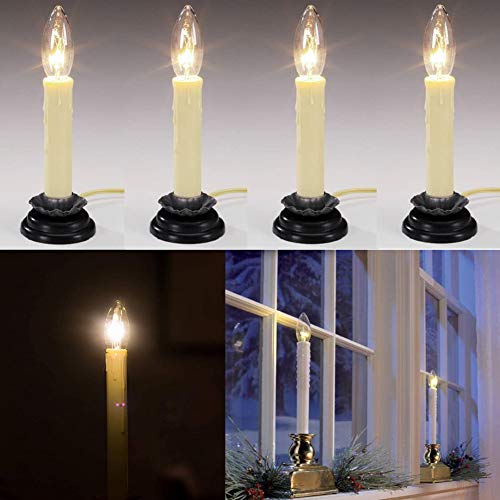Goothy Clear Torpedo Tip Replacement Lights Bulbs, 7 Watt C26 Incandescent Bulbs Ul Listed For Electric Window Candle Lamps, Nightlights, Chandeliers, C7/E12 Candelabra Base -Pack Of 25 #TOP3