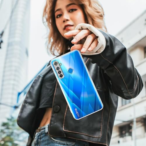 Image of Jkobi Back Cover for Realme 5 | 5s | 5i (Silicone Clear Shockproof Case with Camera Protection | Soft and Flexible | Transparent)