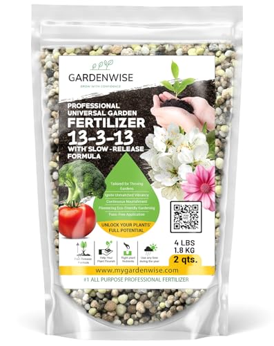 Image of Gardenwise Professional Universal Garden Fertilizer 13-3-13 with Slow-Release Formula (2 QUARTS)
