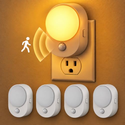 L LOHAS LED Plug in Night Light with Motion Sensor and Dusk to Dawn Sensor