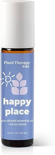 Miniatura 2 de Plant Therapy KidSafe Happy Place - Mezcla de aceites esenciales 0.3 fl oz (1/3 oz) prediluido roll-on 100% puro, grado terapéutico
